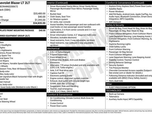 Used 2022 Chevrolet Blazer LT image 8