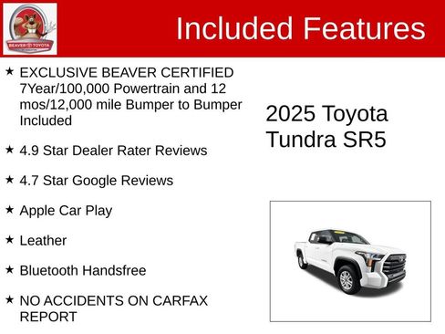 Used 2025 Toyota Tundra SR5 w/ SR5 Premium Package AWD/4WD image 4