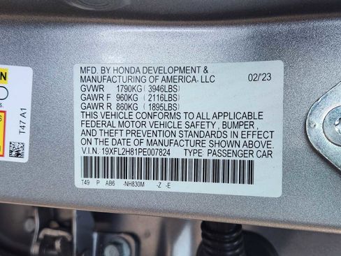 Certified 2023 Honda Civic Sport image 33