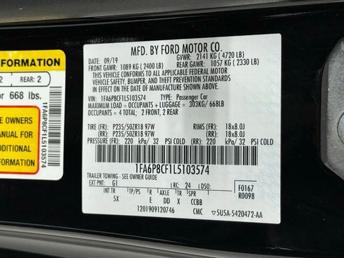 Used 2020 Ford Mustang GT Premium w/ Equipment Group 401A image 42