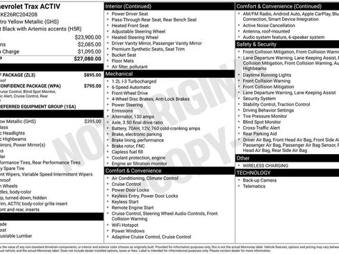 Used 2024 Chevrolet Trax ACTIV w/ Sunroof Package FWD image 11