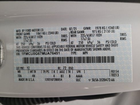 Used 2021 Ford Escape SE FWD image 33