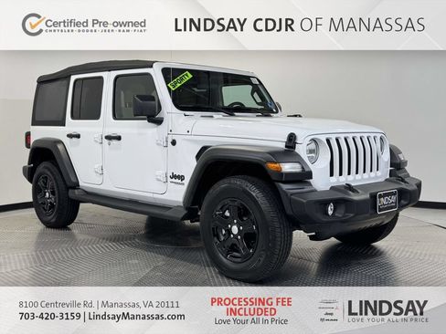 Certified 2022 Jeep Wrangler Unlimited Sport AWD/4WD image 1