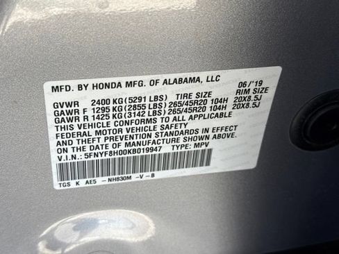Used 2019 Honda Passport Elite image 28