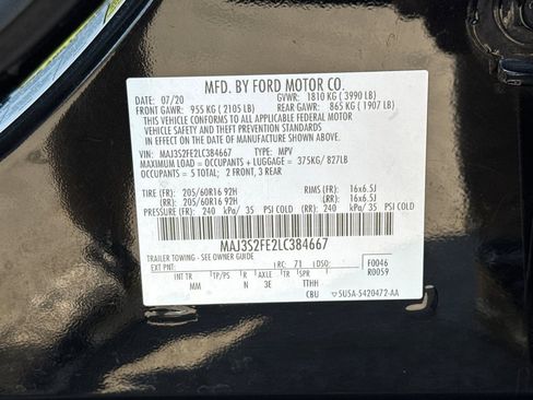 Used 2020 Ford EcoSport S FWD image 27