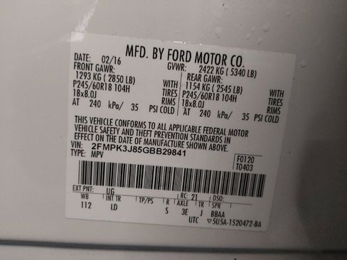 Used 2016 Ford Edge SEL w/ Equipment Group 201A image 33