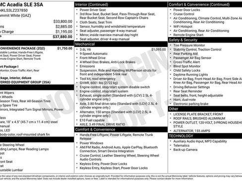 Used 2020 GMC Acadia SLE w/ Driver Convenience Package image 4