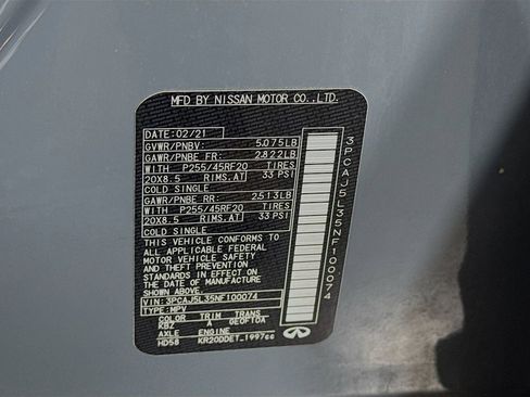 Certified 2022 INFINITI QX55 Sensory w/ Lighting Package image 43