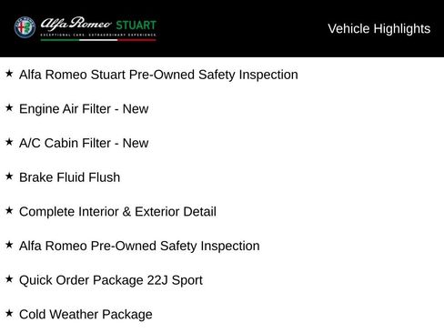 Used 2020 Alfa Romeo Stelvio Sport w/ Quick Order Package 22J Sport AWD/4WD image 5
