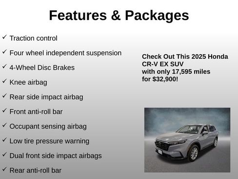 Certified 2025 Honda CR-V EX image 12