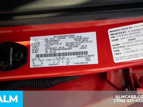 Used 2022 Ford F150 Raptor w/ Equipment Group 801A High image 68