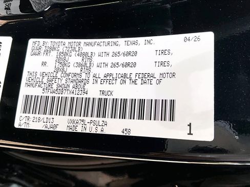 New 2026 Toyota Tundra Limited AWD/4WD image 21