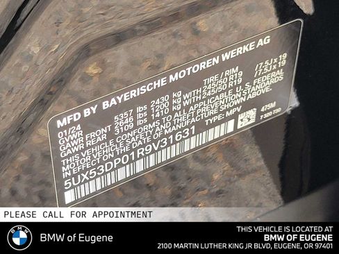 Used 2024 BMW X3 xDrive30i w/ Convenience Package AWD/4WD image 15