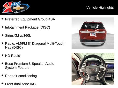 Certified 2020 GMC Acadia SLT image 2