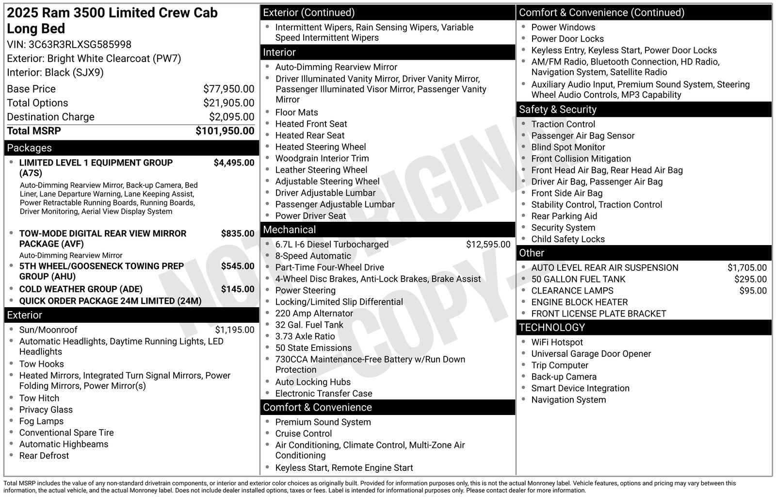Used 2025 RAM 3500 Limited AWD/4WD image 42