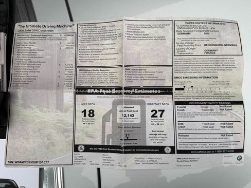 Used 2008 BMW 328i 328i Convertible image 38