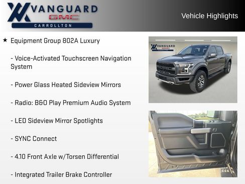 Used 2018 Ford F150 Raptor w/ Equipment Group 802A Luxury image 11