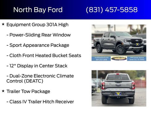 New 2025 Ford Ranger XLT w/ Equipment Group 301A High AWD/4WD image 4