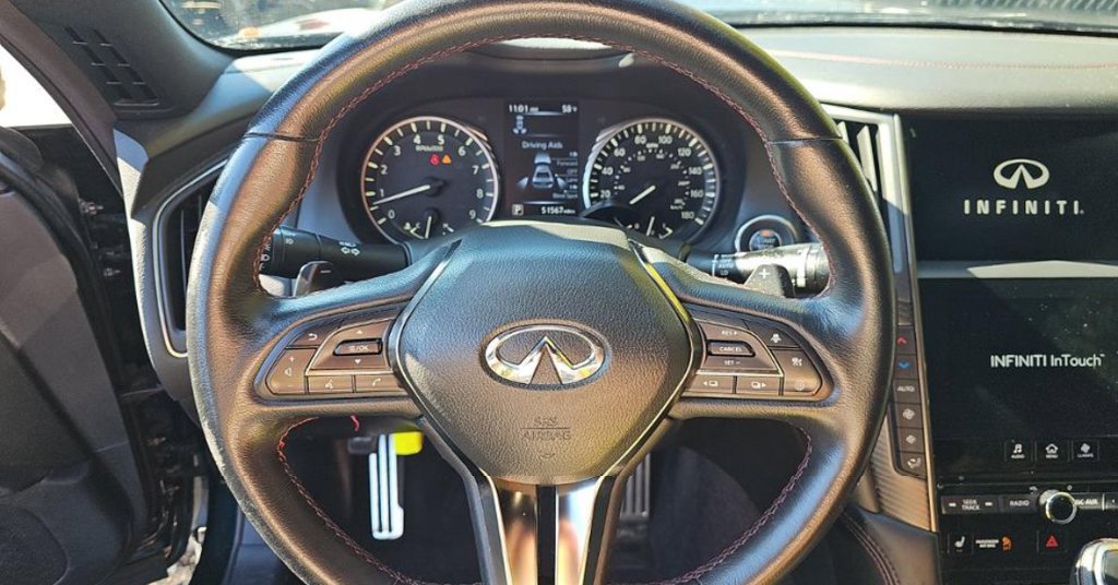 Used 2023 INFINITI Q50 Red Sport 400 w/ Black Opal Edition AWD/4WD image 3