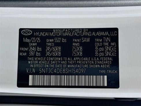 New 2025 Hyundai Santa Cruz SEL image 32