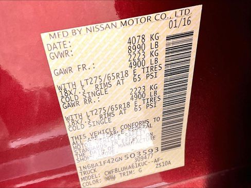 Used 2016 Nissan Titan PRO-4X AWD/4WD image 33
