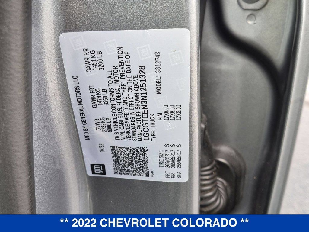 Used 2022 Chevrolet Colorado ZR2 w/ Colorado ZR2 Bison Edition AWD/4WD image 31