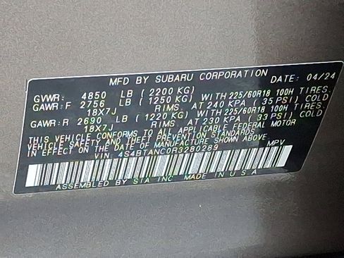 Certified 2024 Subaru Outback Limited image 28