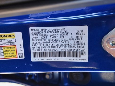 Used 2022 Honda Civic Si image 30