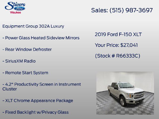 Used 2019 Ford F150 XLT w/ Equipment Group 302A Luxury AWD/4WD image 8