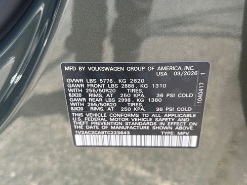 New 2026 Volkswagen Atlas Cross Sport SEL R-Line AWD/4WD image 34