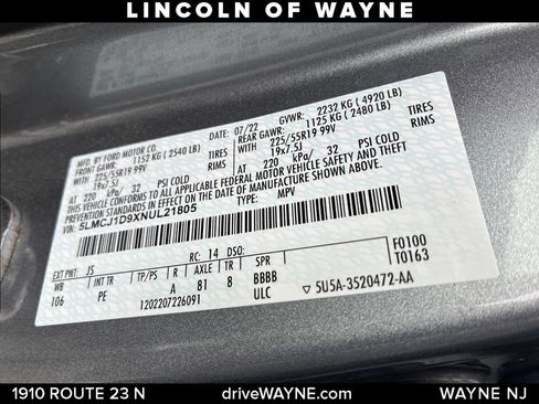 Certified 2022 Lincoln Corsair AWD w/ Premium Package image 25