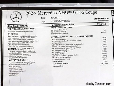 New 2026 Mercedes-Benz AMG GT 55 image 26
