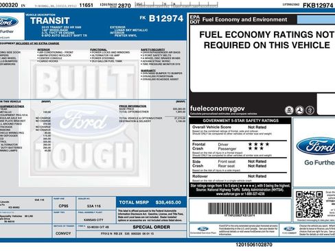 Used 2015 Ford Transit 250 148 High Roof image 29