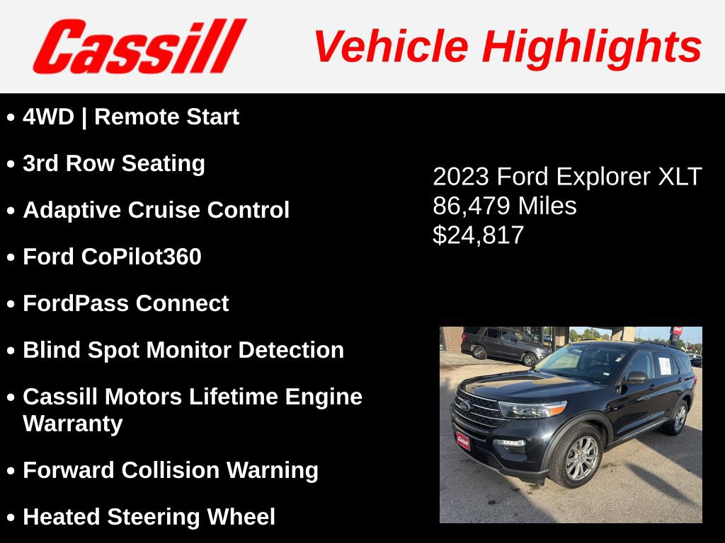 Used 2023 Ford Explorer XLT w/ Equipment Group 202A AWD/4WD image 3