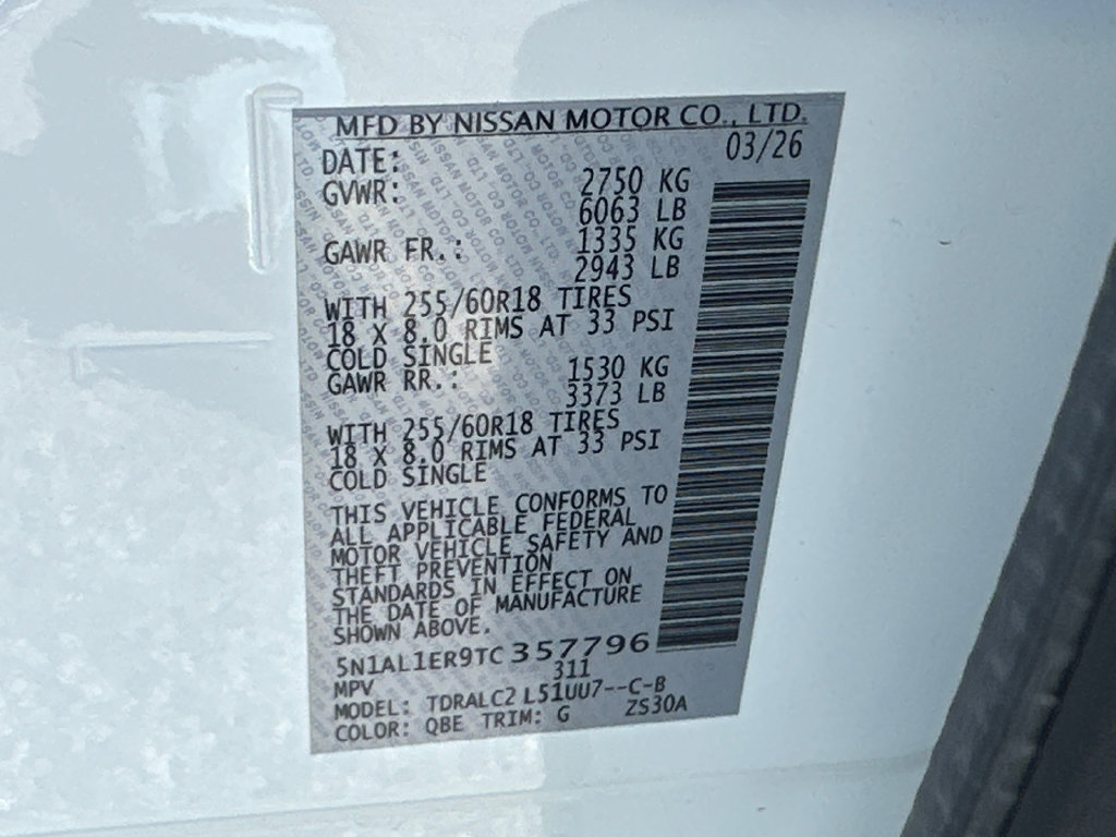 Certified 2026 INFINITI QX60 Pure w/ Cargo Package FWD image 32