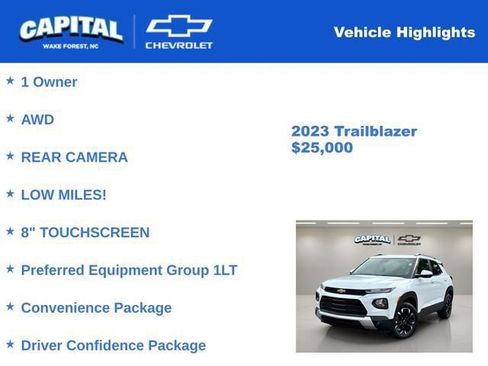 Used 2023 Chevrolet TrailBlazer LT w/ Convenience Package image 4