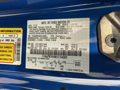 Used 2021 Ford Mustang Premium w/ Pony Package image 23