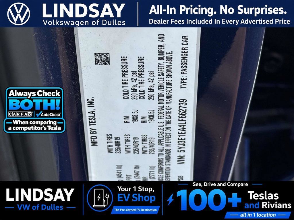 Used 2020 Tesla Model 3 Standard Range Plus RWD image 31