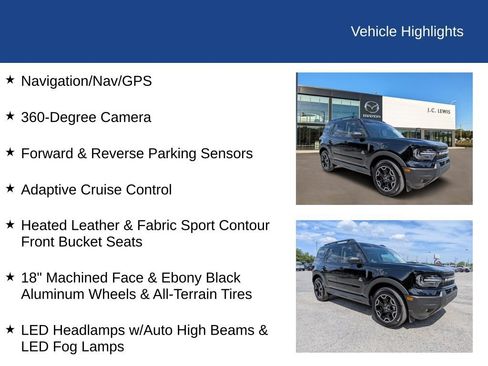 Certified 2025 Ford Bronco Sport Outer Banks w/ Outer Banks Tech Package+ AWD/4WD image 29