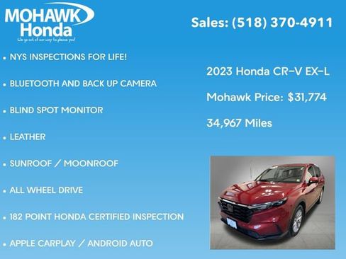 Used 2023 Honda CR-V EX-L image 8