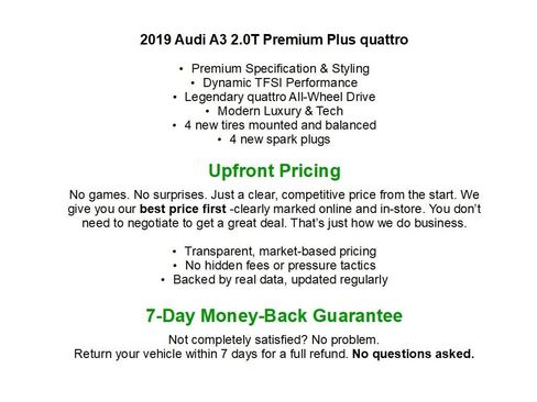 Used 2019 Audi A3 2.0T Premium Plus AWD/4WD image 1