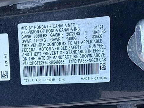 Used 2024 Honda Civic Sport image 29