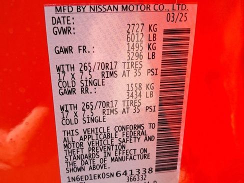 New 2025 Nissan Frontier PRO-4X image 31