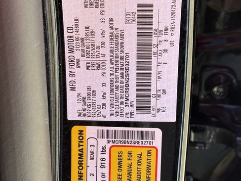 Used 2025 Ford Bronco Sport Big Bend w/ Convenience Package AWD/4WD image 27