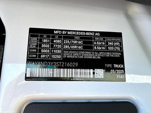 New 2025 Mercedes-Benz Sprinter 3500 image 16