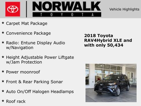 Certified 2018 Toyota RAV4 XLE w/ Convenience Package AWD/4WD image 10