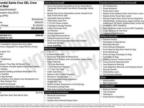 Used 2023 Hyundai Santa Cruz SEL w/ Cargo Package AWD/4WD image 36