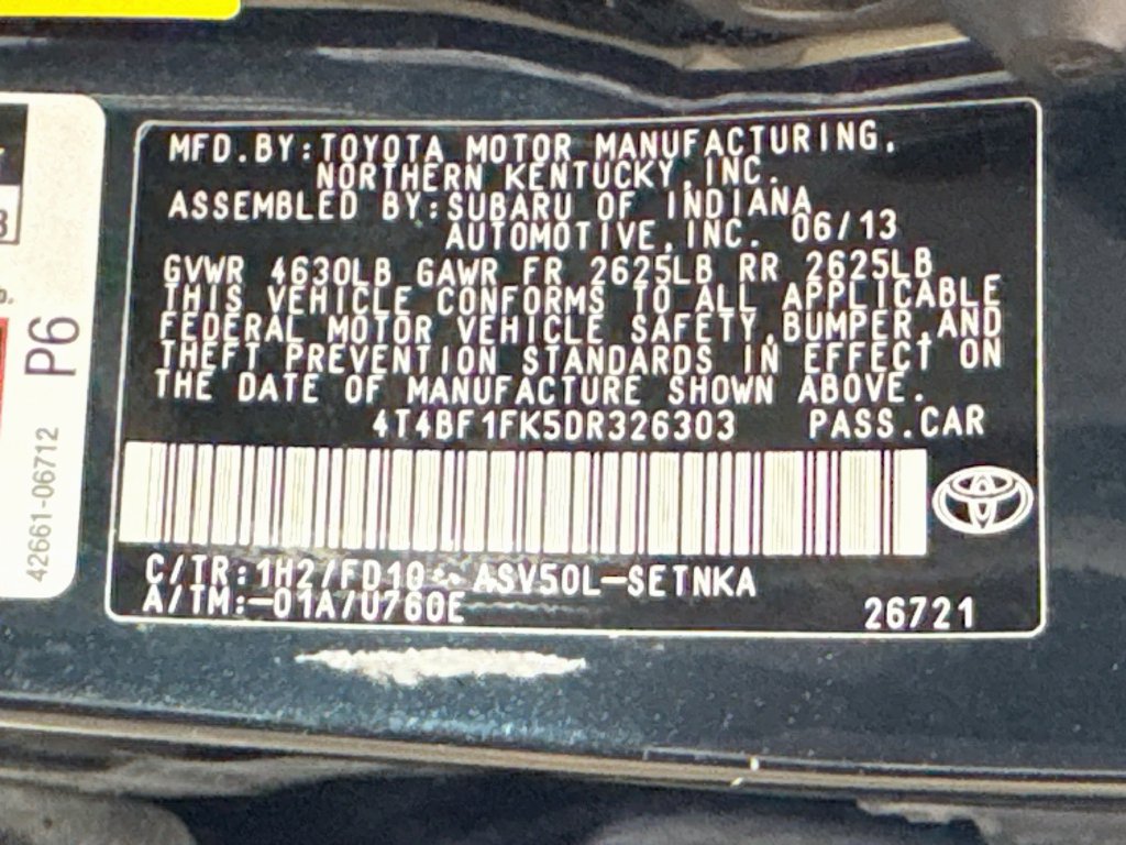 Used 2013 Toyota Camry LE FWD image 36