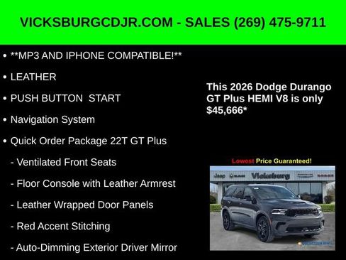 New 2026 Dodge Durango GT image 11