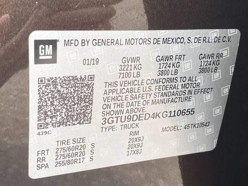 Used 2019 GMC Sierra 1500 SLT AWD/4WD image 14